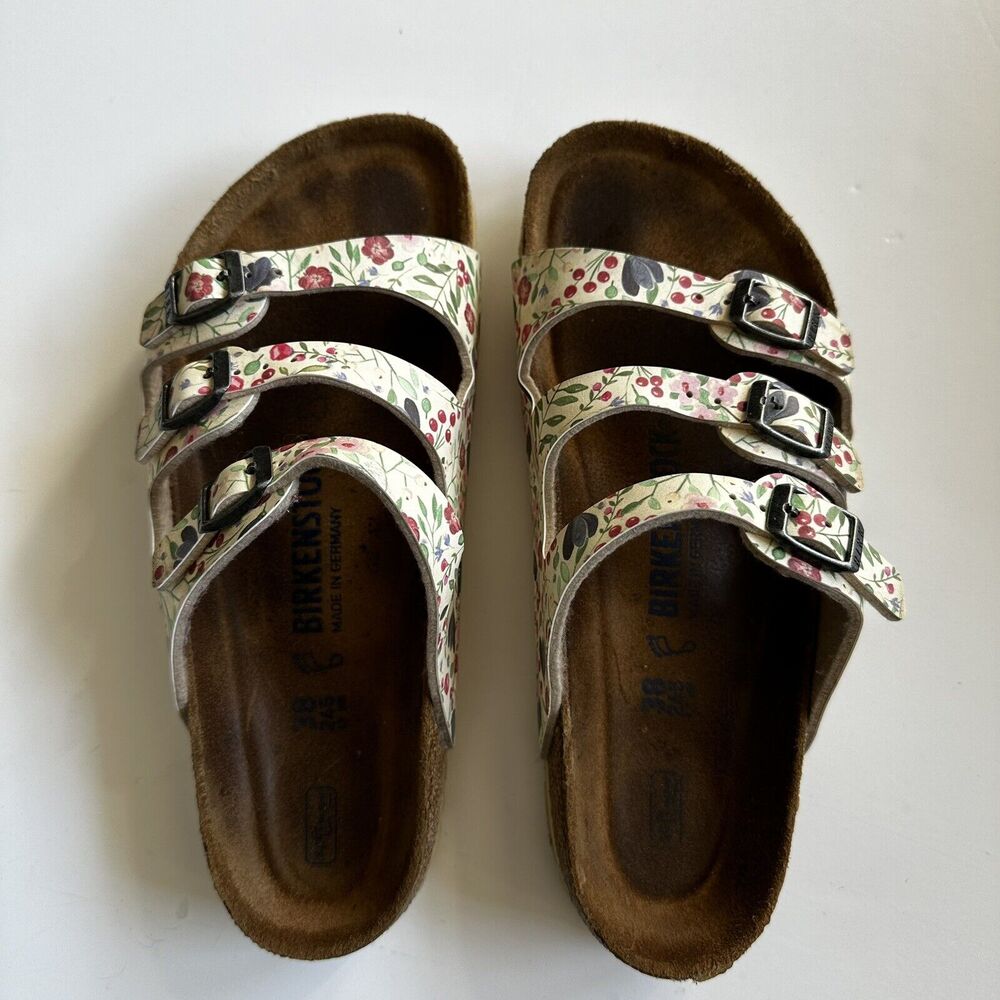 Birkenstock Florida Floral Pattern Women’s Size EU 38 US 7.5 - Picture 8 of 13